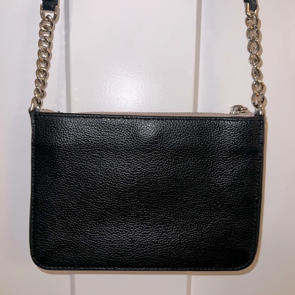 Kate Spade Black Textured Crossbody Bag with Chain Strap - Picture 3 of 7